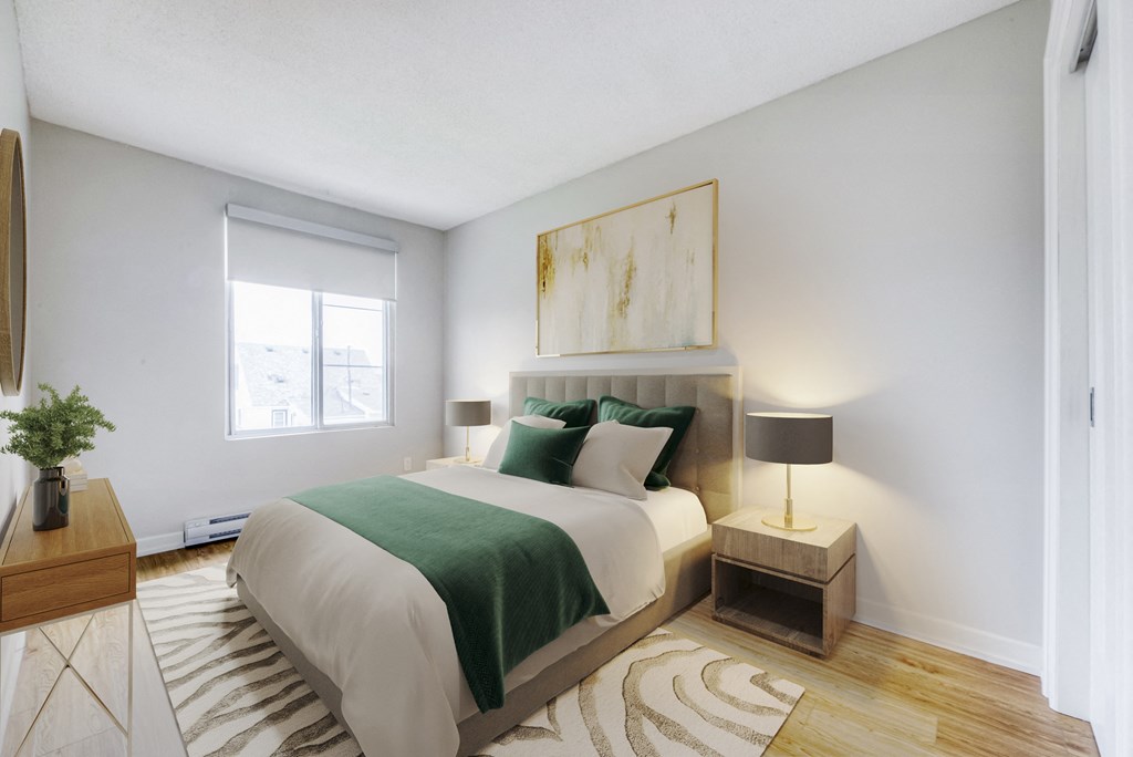 spacious bedroom at Oakdale Heights in St. Catharines Ontario