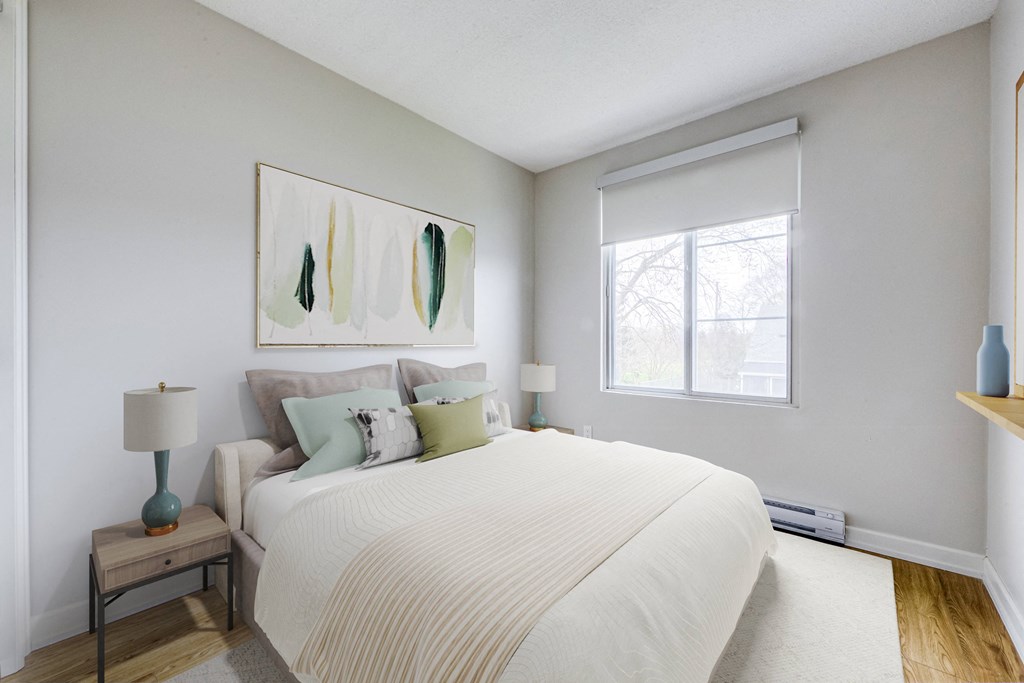 spacious bedroom at Oakdale Heights in St. Catharines Ontario