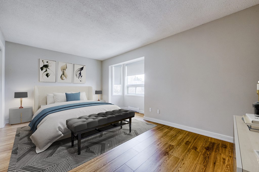 spacious bedroom at Oakdale Heights in St. Catharines Ontario