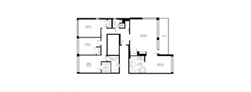 Park Towers 3 bedroom, 2 bathroom in London, Ontario floor plan