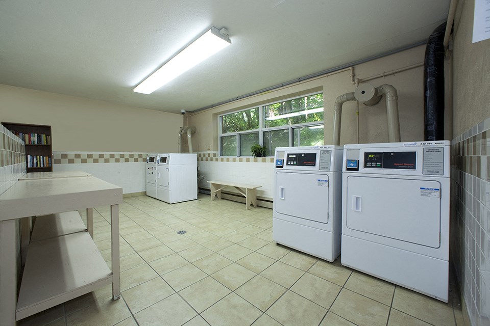 Park Towers Apartments on-site laundry located on each floor in 55 Carfrae building in London, ON