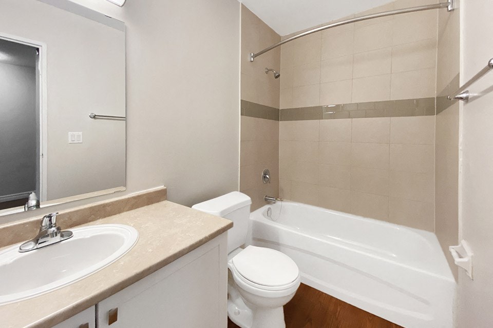 Pembridge Square upgraded bathroom cabinetry in Kingston, ON