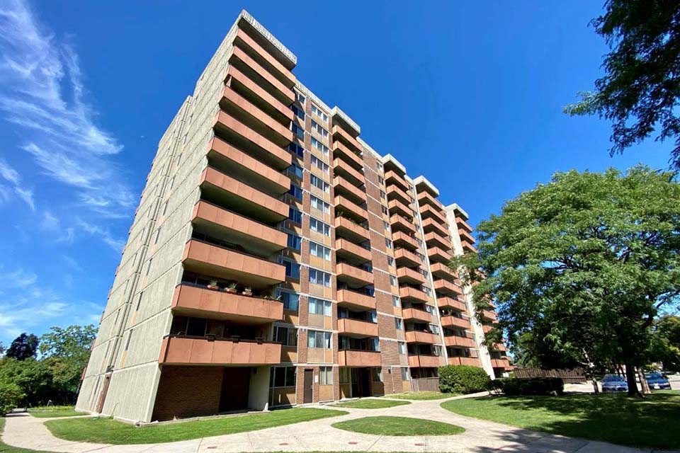 Royal Rose exterior grounds from street level in Etobicoke, ON