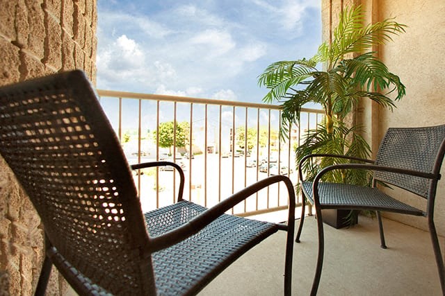 St. Augustine Place cozy balcony in St. Catharines, ON