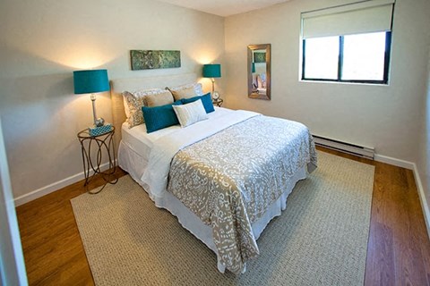 St. Augustine Place spacious bedroom with hard surface flooring in St. Catharines, ON
