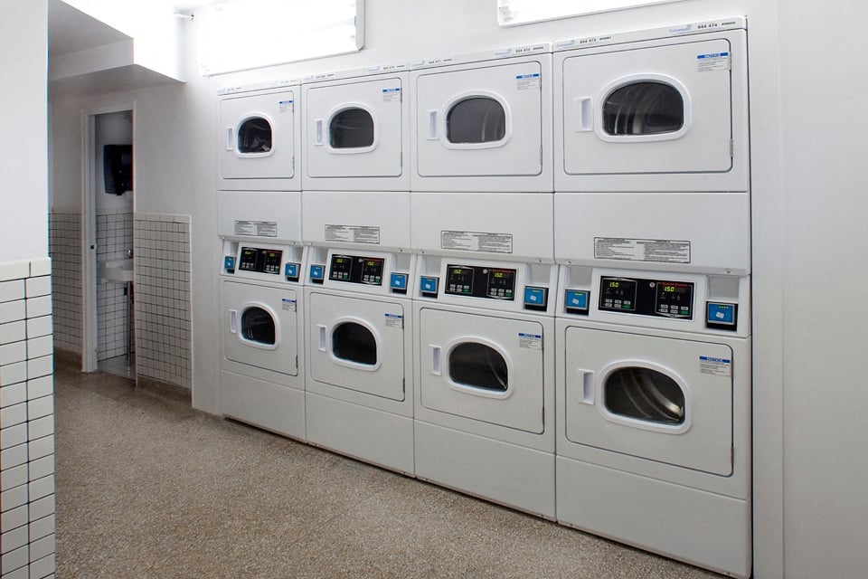 Somerset Place on-site laundry room in London, ON