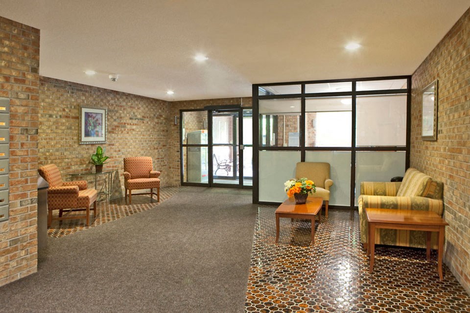 Southwood Apartments in Guelph lobby with Rental Office