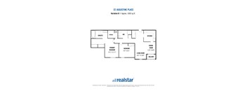 A floor plan for a home layout by realstar.