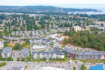 Summerhill Place in Nanaimo, BC drone image of building - Photo Gallery 30