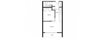 Surrey Village in Surrey, BC 1 bed 1 bath floor plan