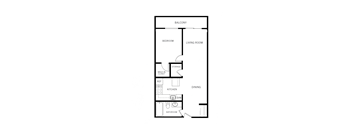 bedroom floor plan | apartments for rent in brookhaven ga | the mille brook