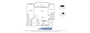 The Cliffs at Dellridge 2-bedroom, 2-baths layout variation D in Bedford, NS