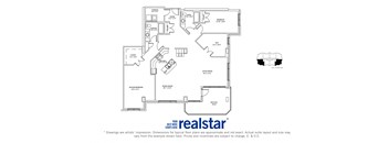 The Cliffs at Dellridge 2-bedroom, 2-baths layout variation G in Bedford, NS