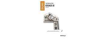 2 bedroom 1 bathroom apartment floor plan at The Duke