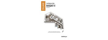 2 bedroom 2 bathroom apartment floor plan at The Duke