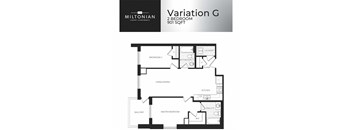 The Miltonian in Milton, ON 2 bed 2 bath floor plan G