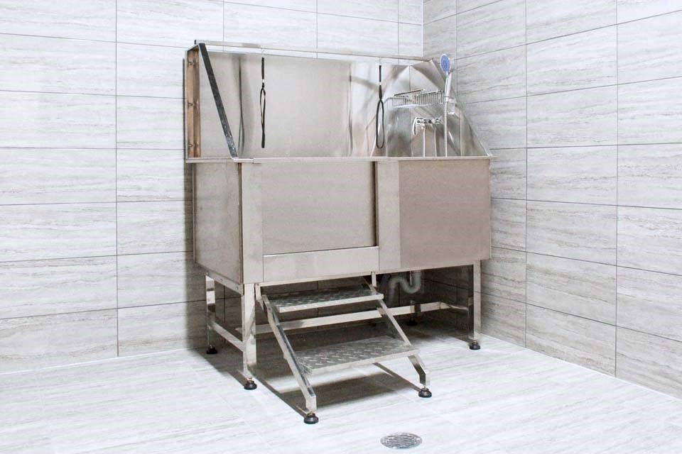 The Miltonian Apartments pet washing station in Milton, ON