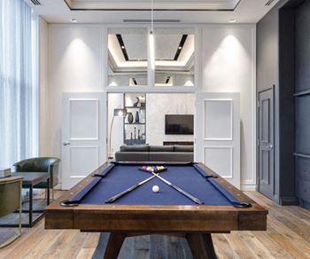 The Taunton Apartments billiards room featuring pool table in Oakville, ON