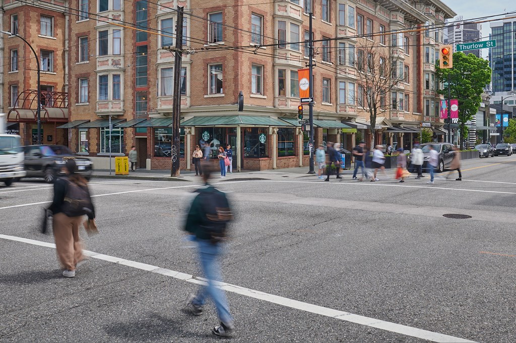 Thurlow Street nearby Wesley Place Apartments in Vancouver British Columbia