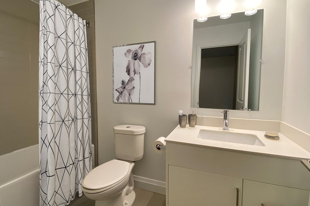 bathroom at Trio on Belmont in Kitchener ON