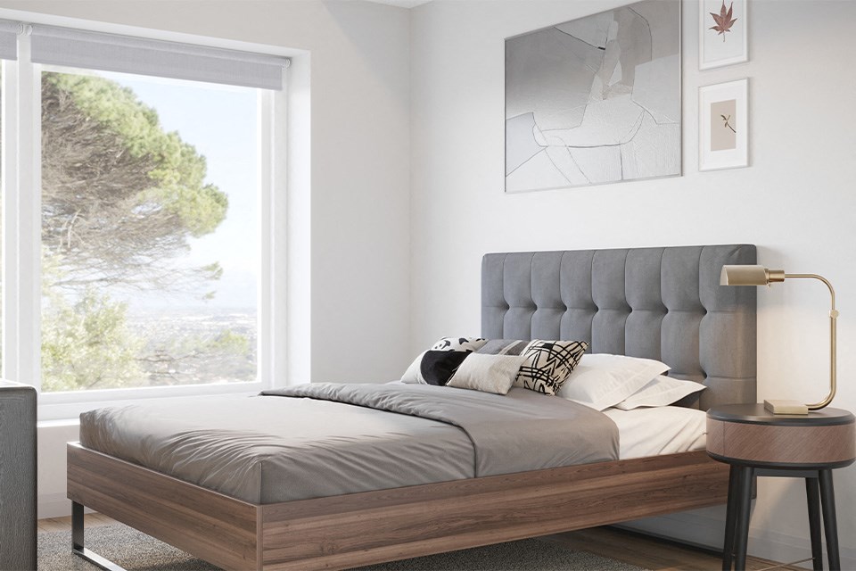 bedroom at Vale Station Apartments in Waterloo ON