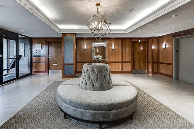 Victoria Place elegant lobby in Saskatoon, SK