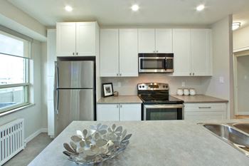 South Algiers in Toronto, ON stainless steel appliances in select suites