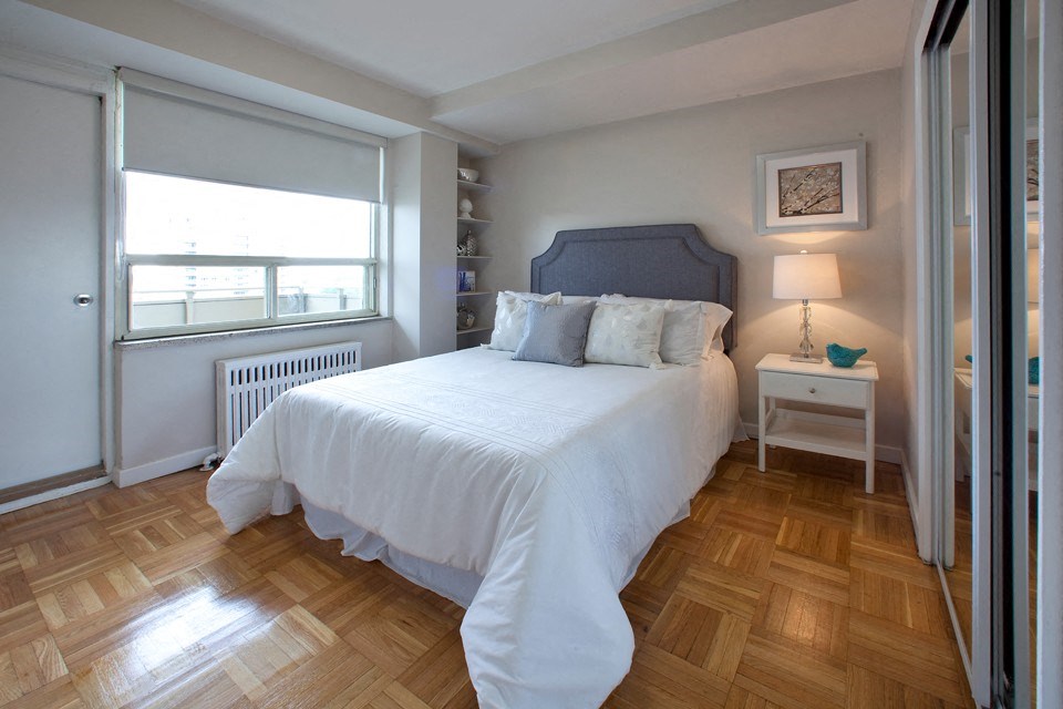 South Algiers bedroom featuring walk out balcony in Toronto, ON