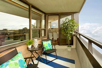Springbank Apartments in London, ON private balcony