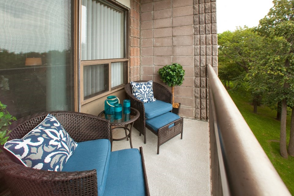 Pembridge Square charming balcony with view of surrounding area in Kingston, ON
