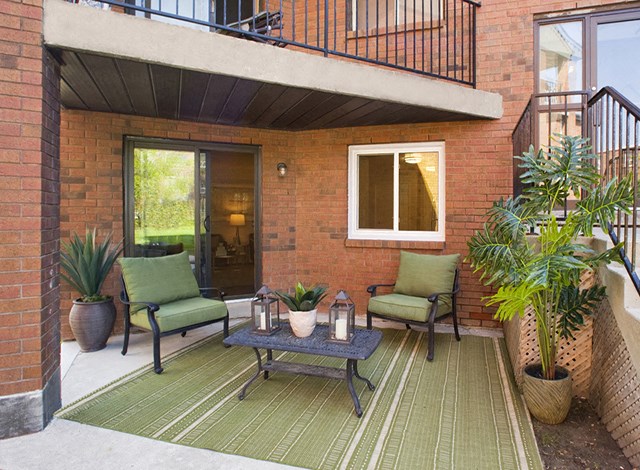 Whitby Place in Whitby, ON suite with private access to balcony