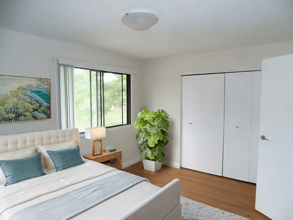 bedroom at Willowbrook estates in Brooks Alberta