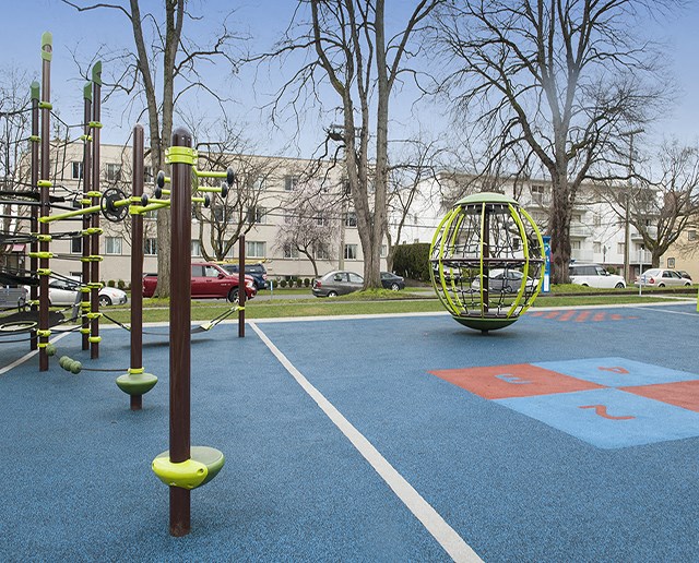 Yello On Yates playground in Victoria, BC