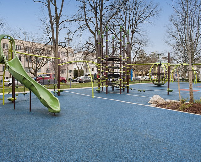 Park playground in Victoria in BC