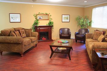 social room with couch and sofa at Testa Heights in Uxbridge ON