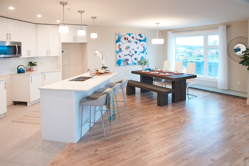 The Cliffs at Dellridge featuring an open concept modern kitchen in Bedford, NS