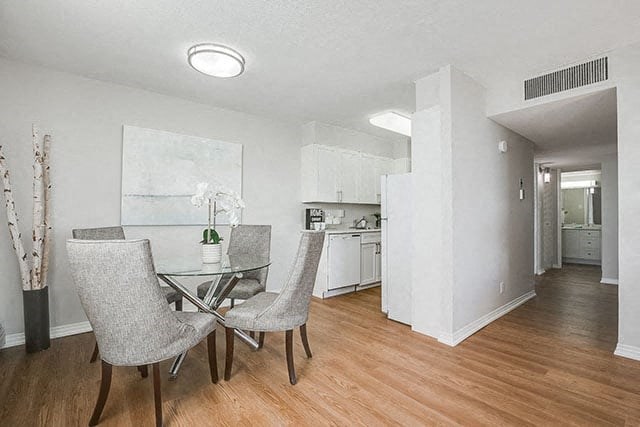 Victoria Place spacious dining area with hard surface flooring in Saskatoon, SK