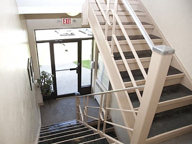 Bexhill Court Building interior putting modern structural style on display in Etobicoke, ON