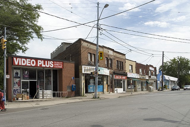 Video stores and other retail available close to property