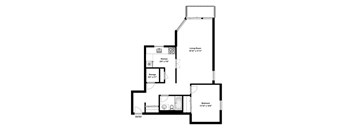 1 bed, 1 bath, modern suite with balcony
