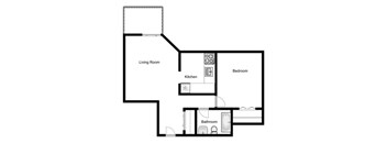 1 bed, 1 bath, luxury suites with balcony