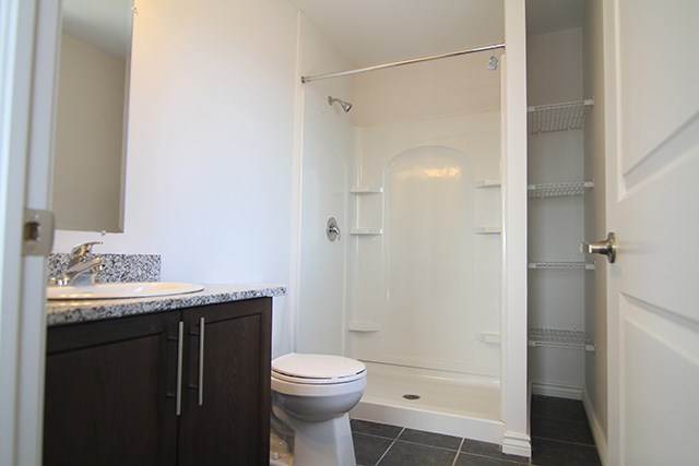 Rittenhouse in Kitchener, ON bathroom with upgraded cabinetry