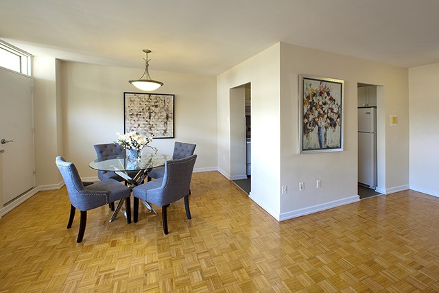 Rockford Apartments spacious dining area in Toronto, ON