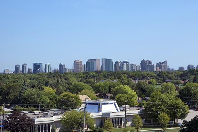View of city from Rockford Apartments   in Toronto, ON