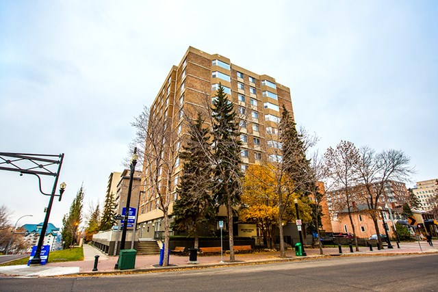 Secord House in Edmonton, AB exterior view of building from street level
