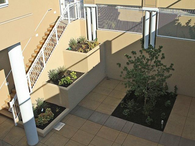 The Conservatory courtyard in Kelowna, BC