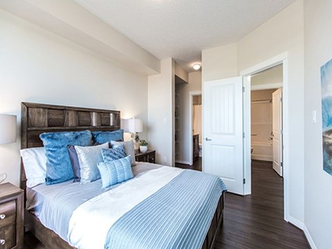 Giroux Estates in St. Albert, AB bedroom with large closet space