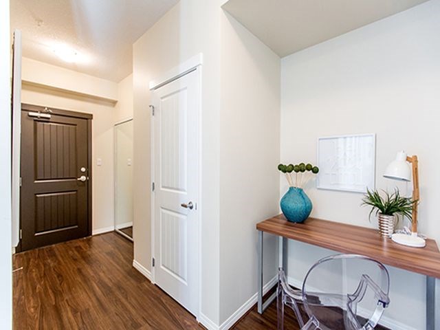 Giroux Estates in St. Albert, AB front entrance to suite with closet