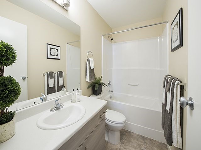 a bathroom with a sink toilet and a shower