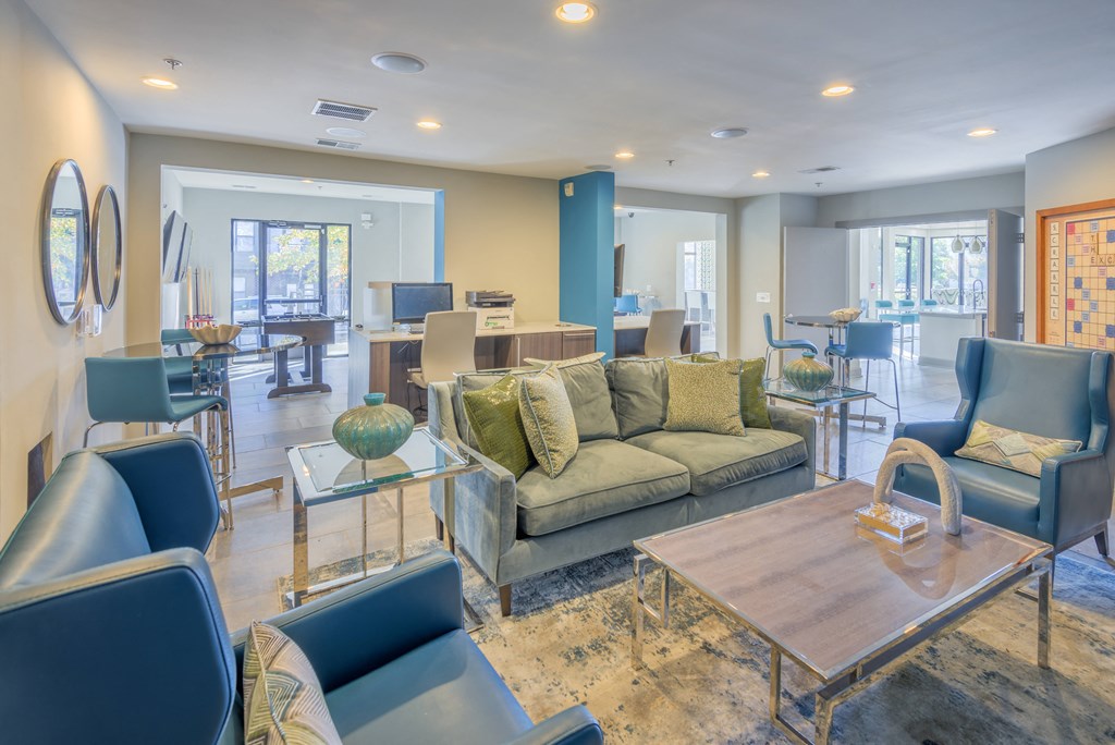 Clubhouse leasing center lounge